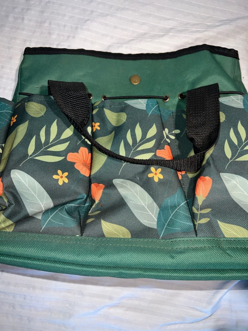 Green Floral Utility Organizer Expandable Tote by GeeDuo Garden Tools - Picture 12 of 16